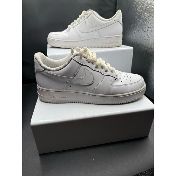 Nike Air Force 1 Sneakers - White - Size 10.5M